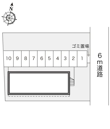 いわき市小名浜西君ケ塚町 月極駐車場
